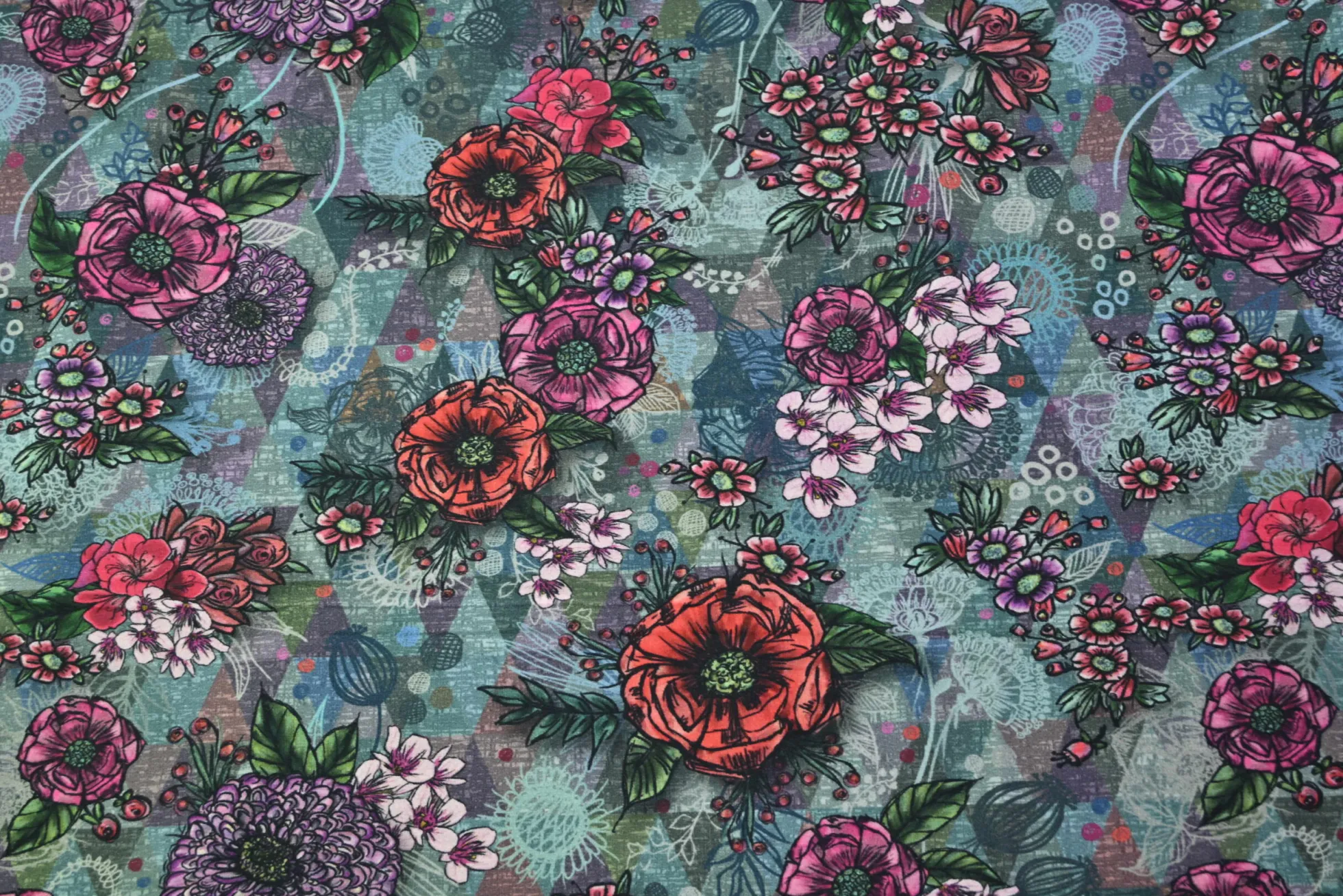Katoen tricot – Bloom Symphony