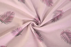 Katoen tricot – Blush Pink Palm Fronds