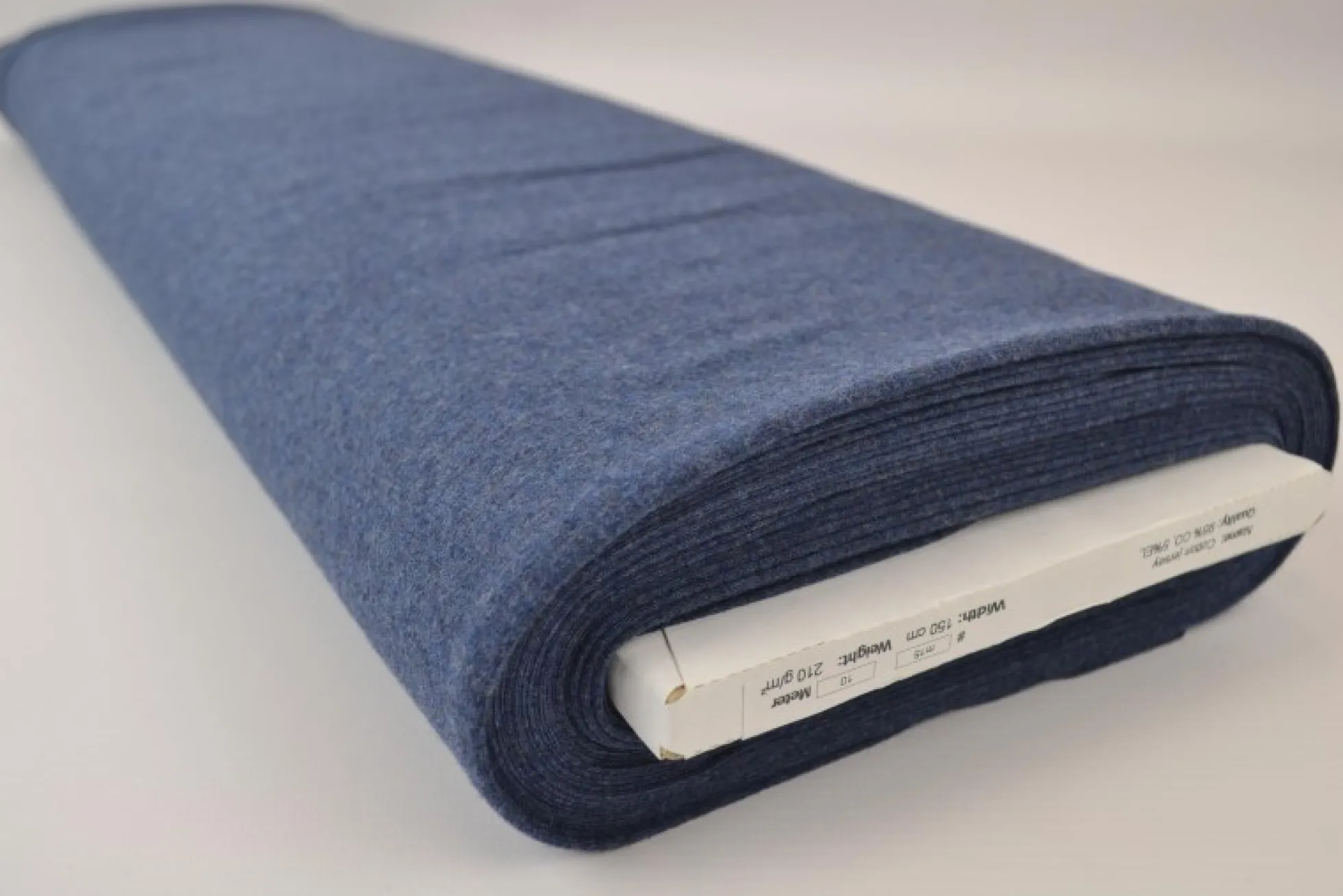 Katoen tricot: Donker jeans melange