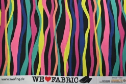 Katoen tricot – Neon Wave Stripe