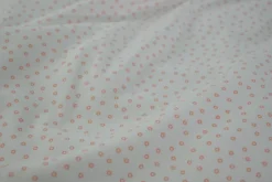 Katoen tricot – Orange dots