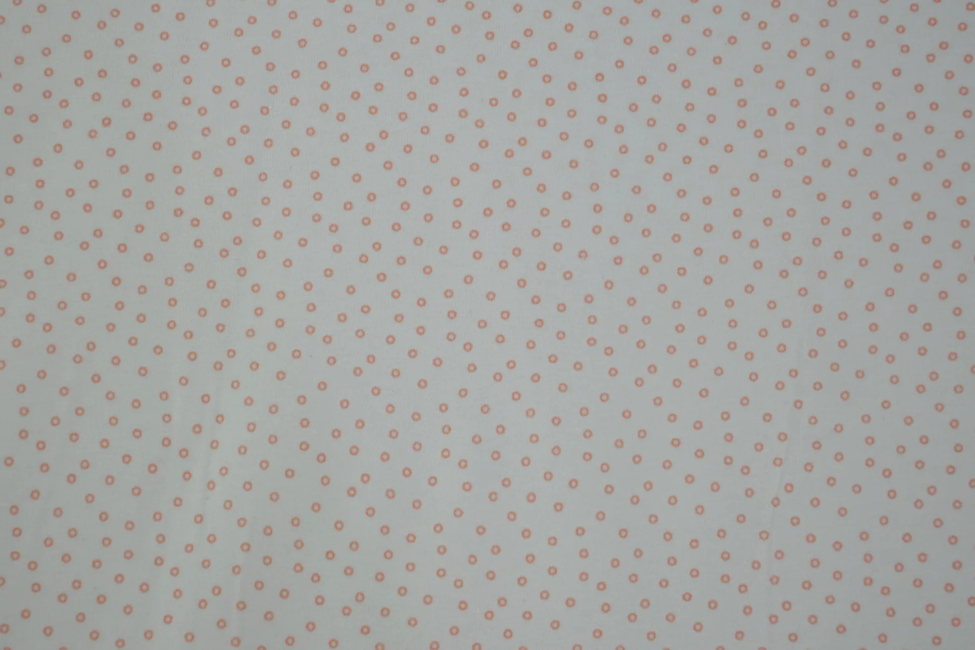 Katoen tricot – Orange dots