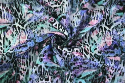 Katoen tricot – Pastel Butterfly Jungle