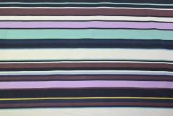 Katoen tricot – Pastel Horizon Stripe