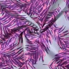 Katoen tricot – Pink Purple Palm Leaves