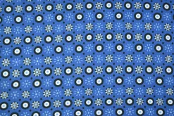 Katoen tricot – Royal Blue Indigo Mosaic