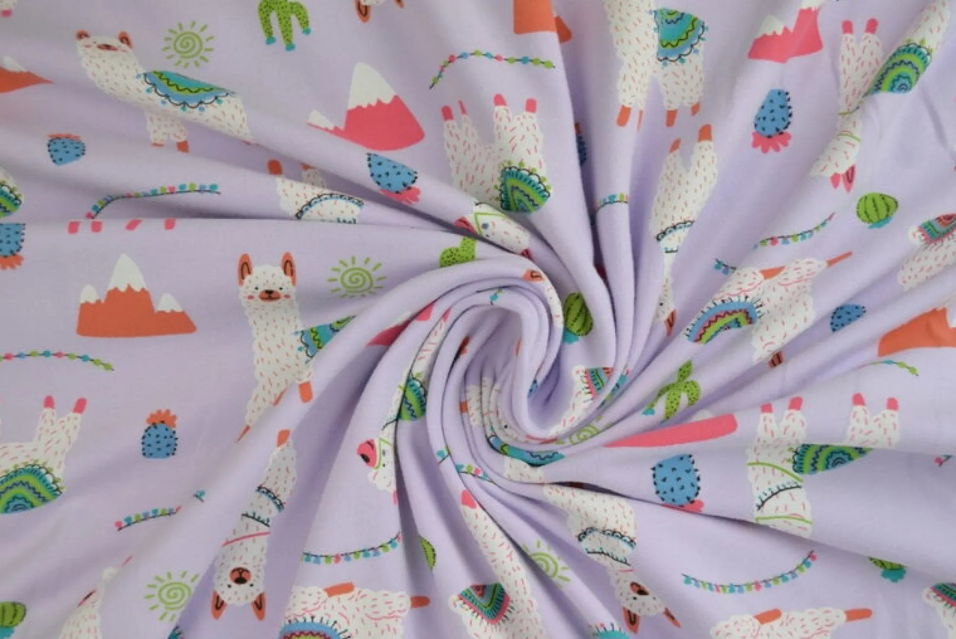 Katoen tricot Royal – Lama lavendel