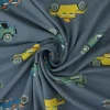 Katoen tricot Royal – Stoere auto’s donkergrijs