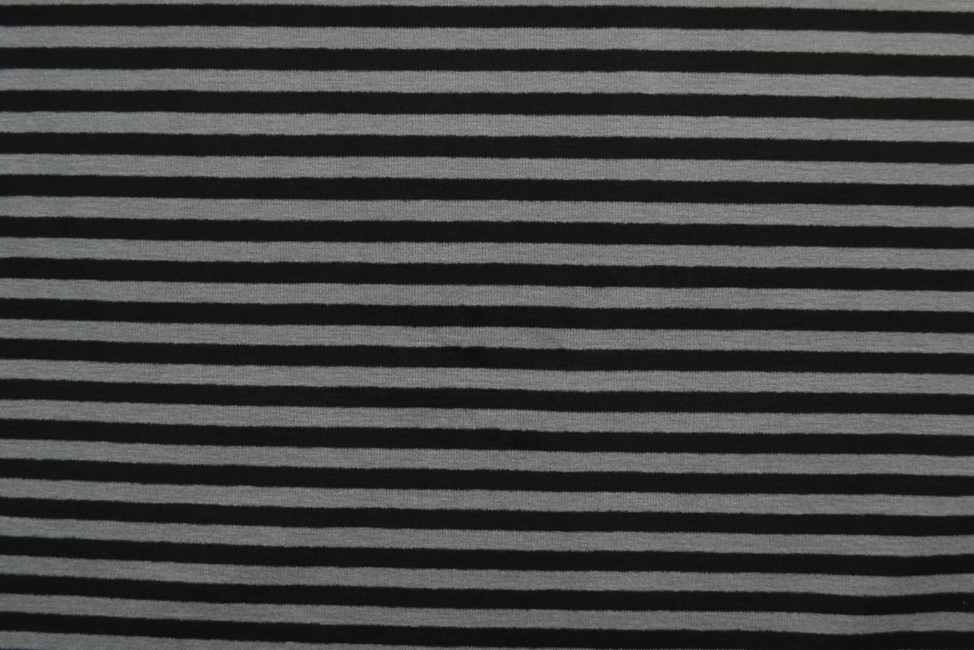 Katoen tricot soft touch – Dark grey & black stripes