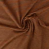 Katoen tricot soft touch – Dark ocher & black stripes