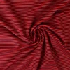 Katoen tricot soft touch – Navy & dark red stripes