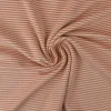Katoen tricot soft touch – Terracotta & off-white stripes