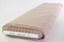 Katoen tricot – Taupe Daisy Dot