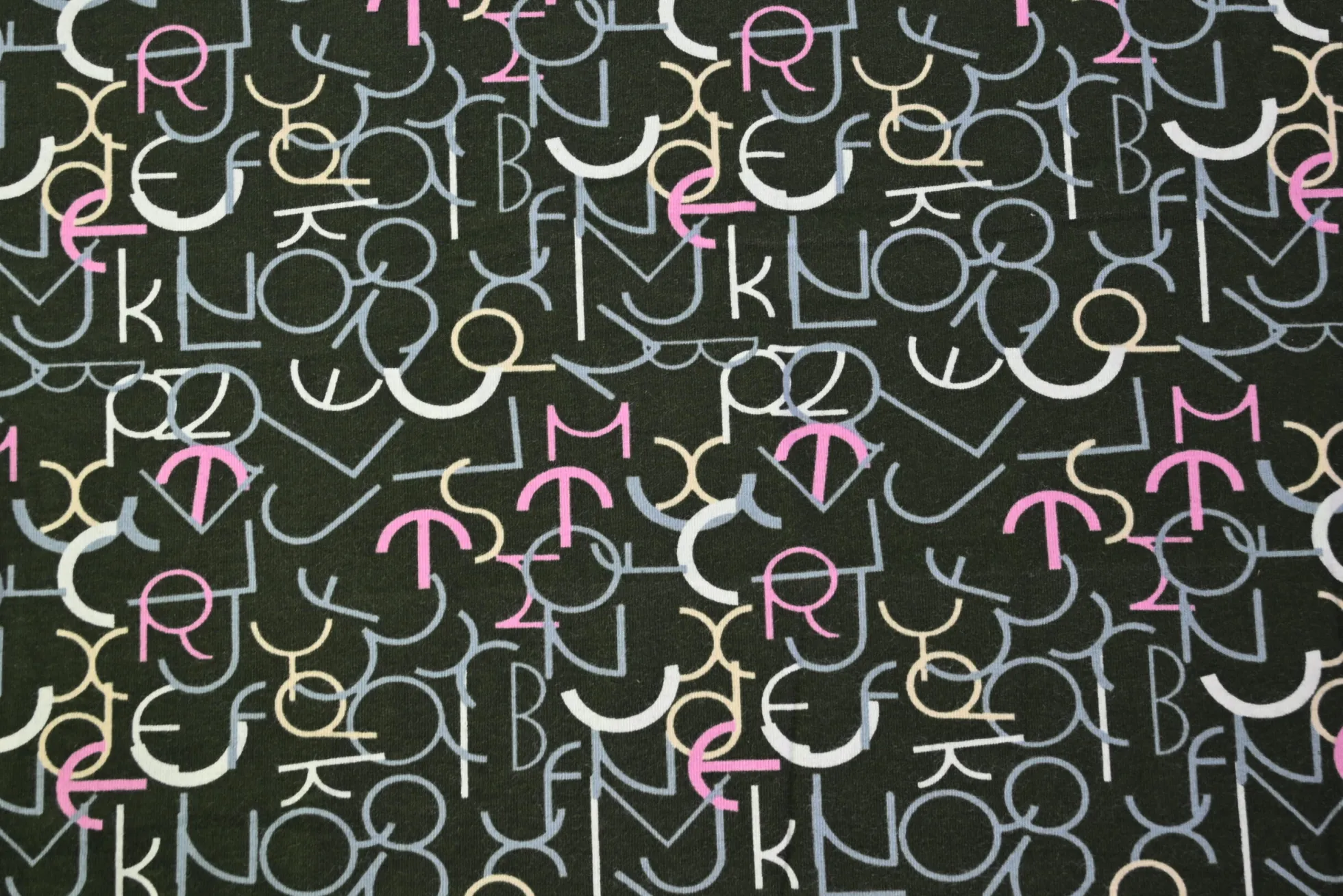 Katoen tricot – Urban Script