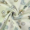 Katoen tricot – Vintage Blossom Hearts