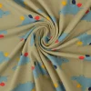 Katoen tricot – Wow – Dino op taupe