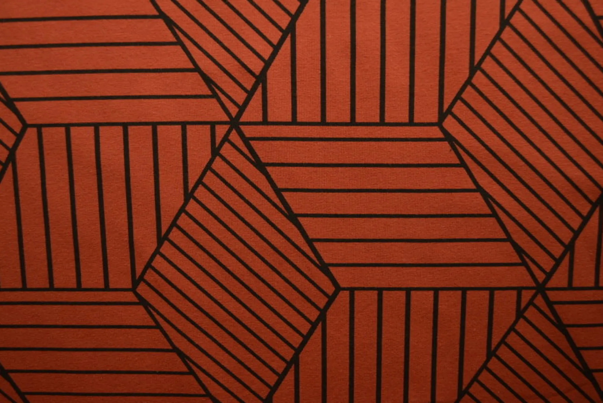 Katoen tricot – Wow – Grafisch koper