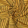 Katoen tricot – Wow – Grafisch oker geel