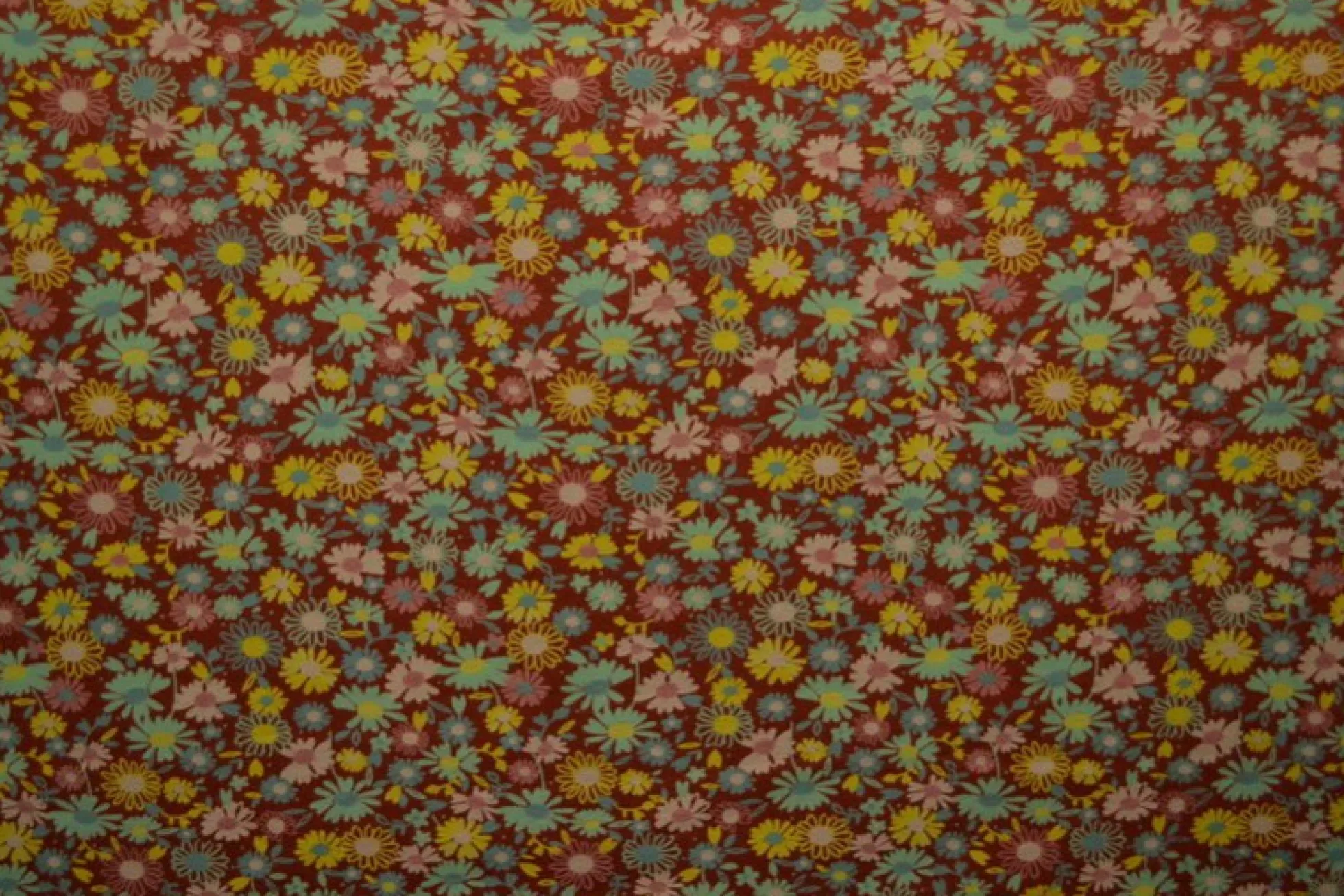 Katoen tricot – Wow – Kleine bloemetjes koper
