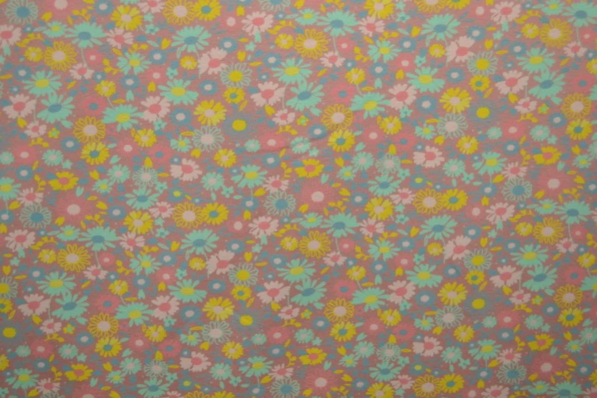 Katoen tricot – Wow – Kleine bloemetjes oudroze