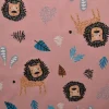 Katoen tricot – Wow – Leeuwtjes oudroze