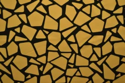 Katoen tricot – Wow – Mozaik okergeel