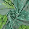 Katoen tricot – Wow – Palmbladeren oudgroen