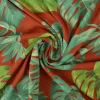 Katoen tricot – Wow – Palmbladeren koper