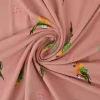 Katoen tricot – Wow – Papegaai oudroze