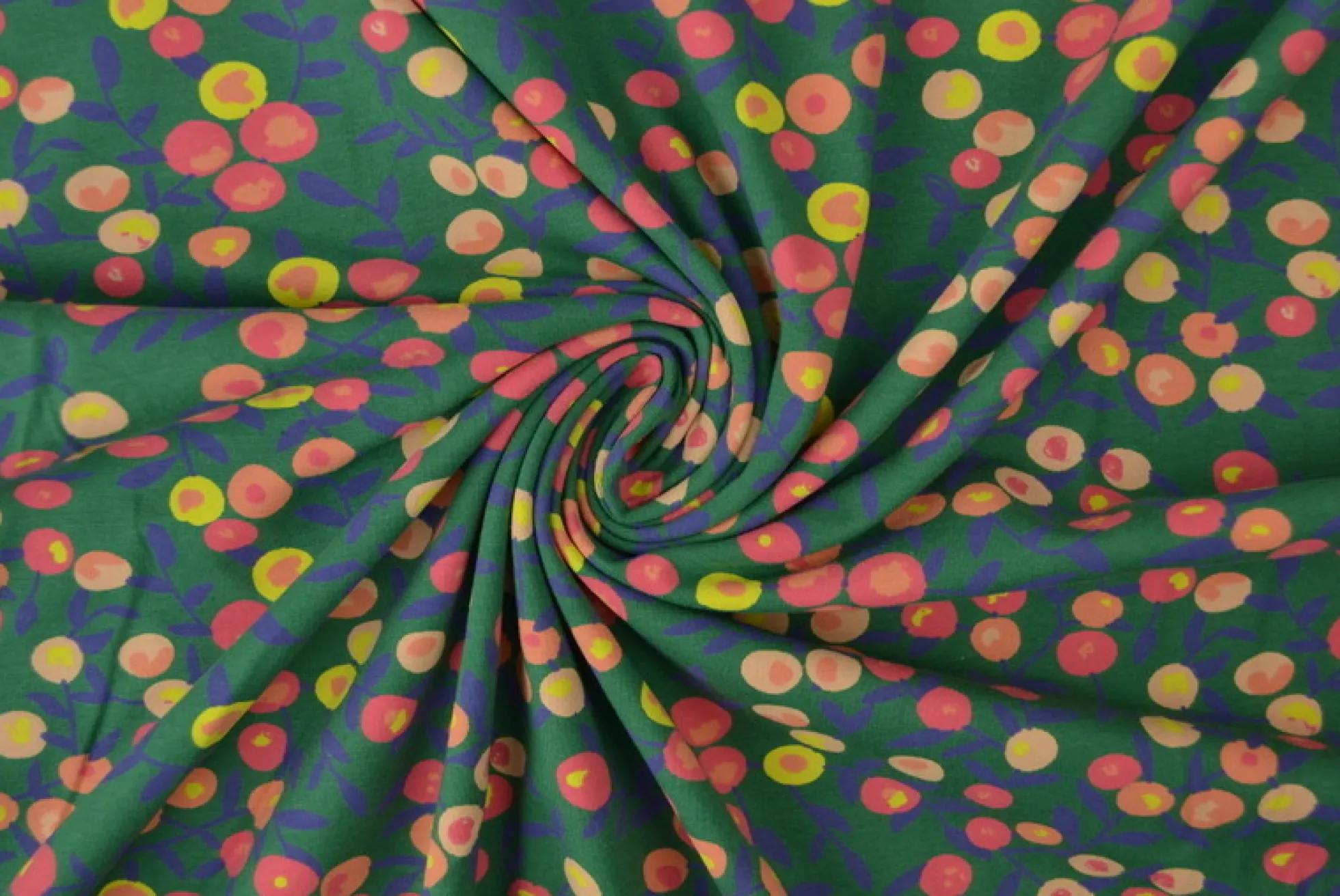 Katoen tricot – Wow – Perzik donkergroen