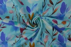 Linnen – Art bloom aqua