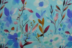 Linnen – Art bloom aqua