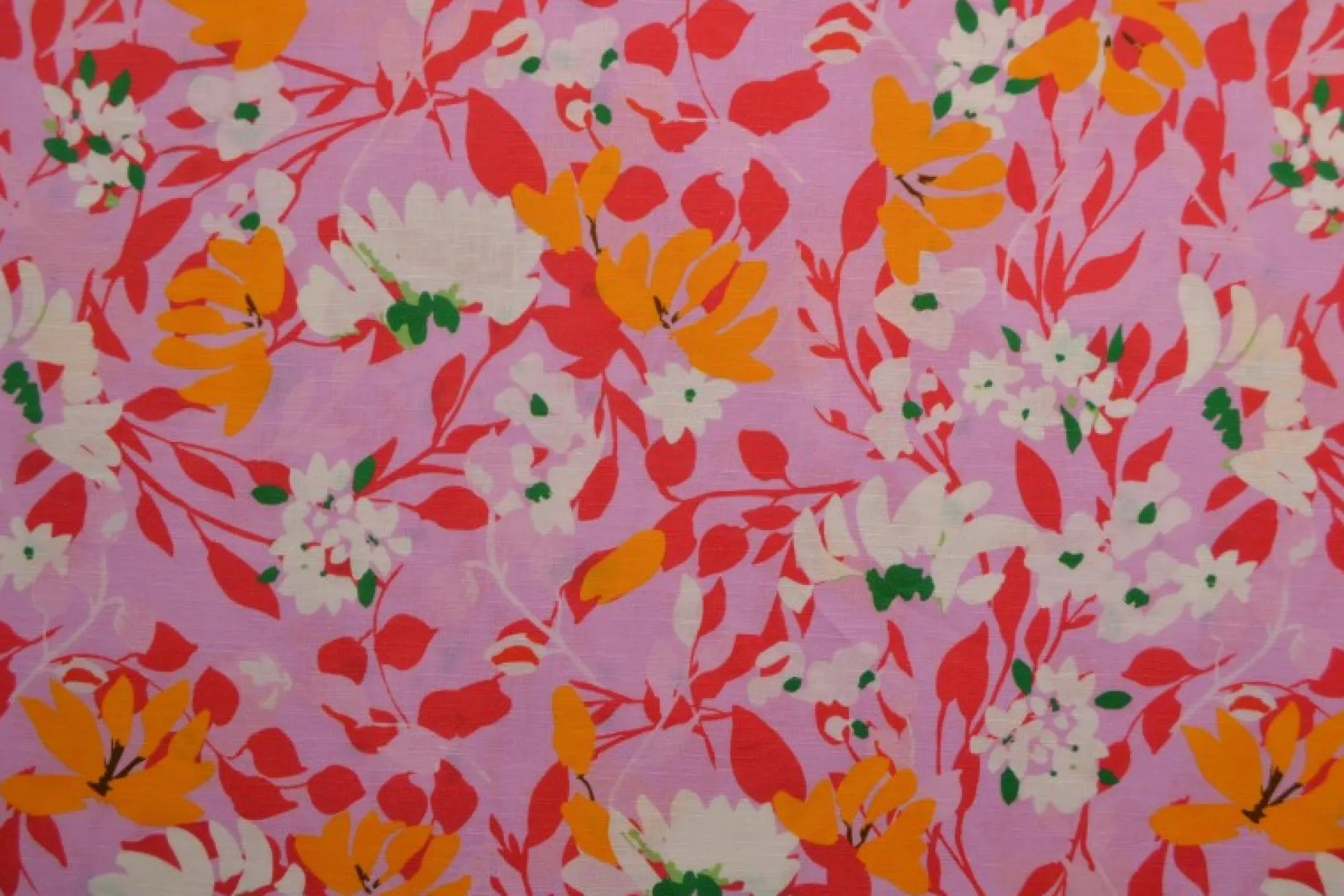 Linnen – Coral garden pink