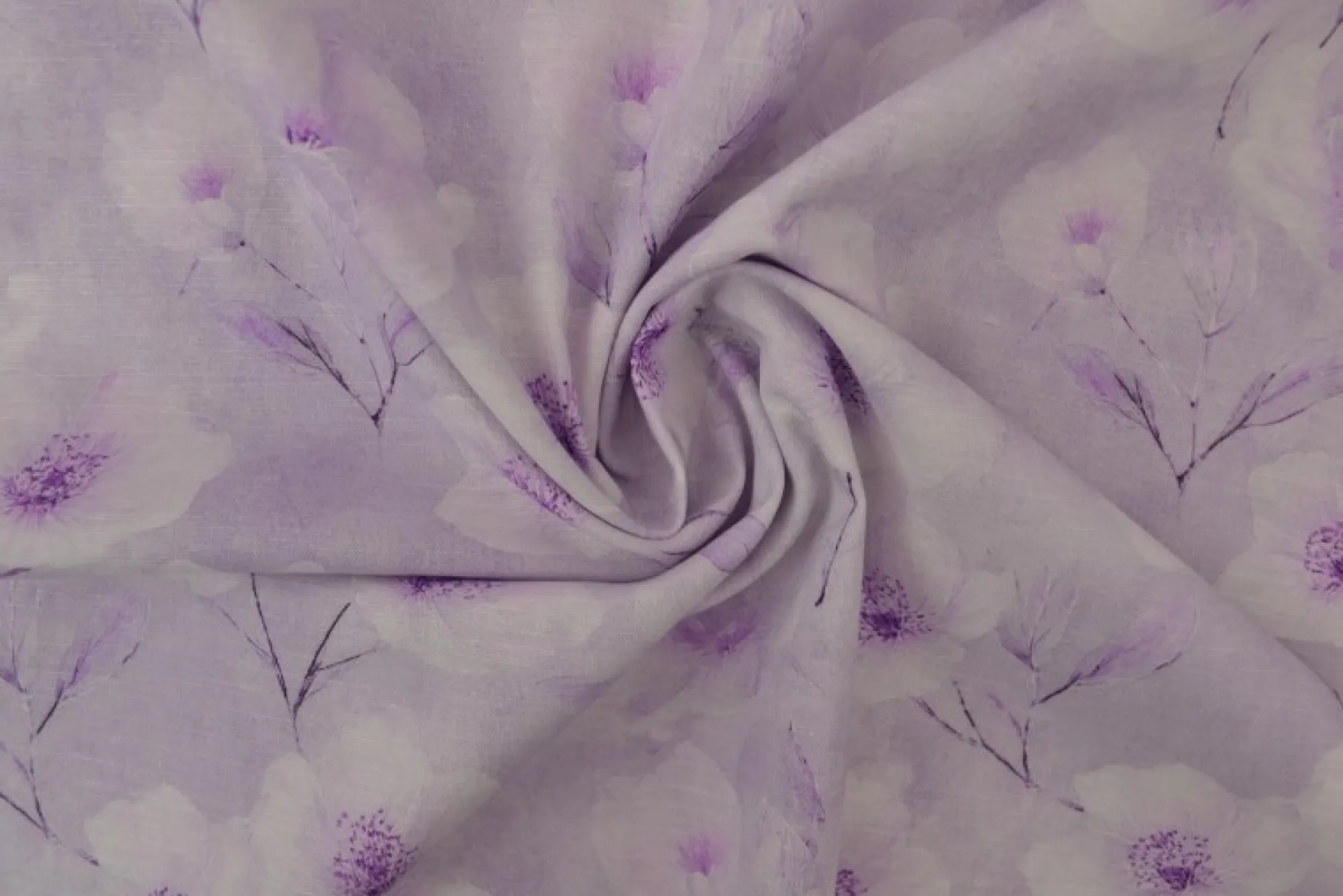 Linnen – Dreamy flowers lilac