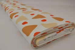 Linnen – Modern shapes orange