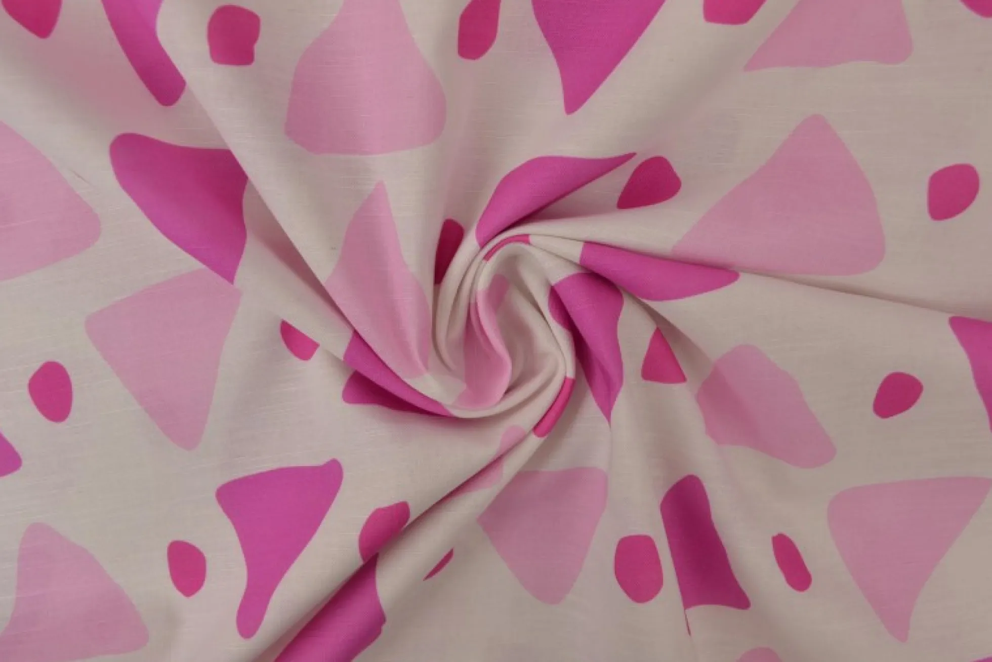 Linnen – Modern shapes pink