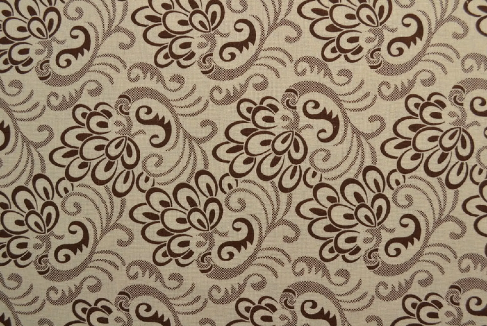 Linnen polyester – Baroque donkerbruin