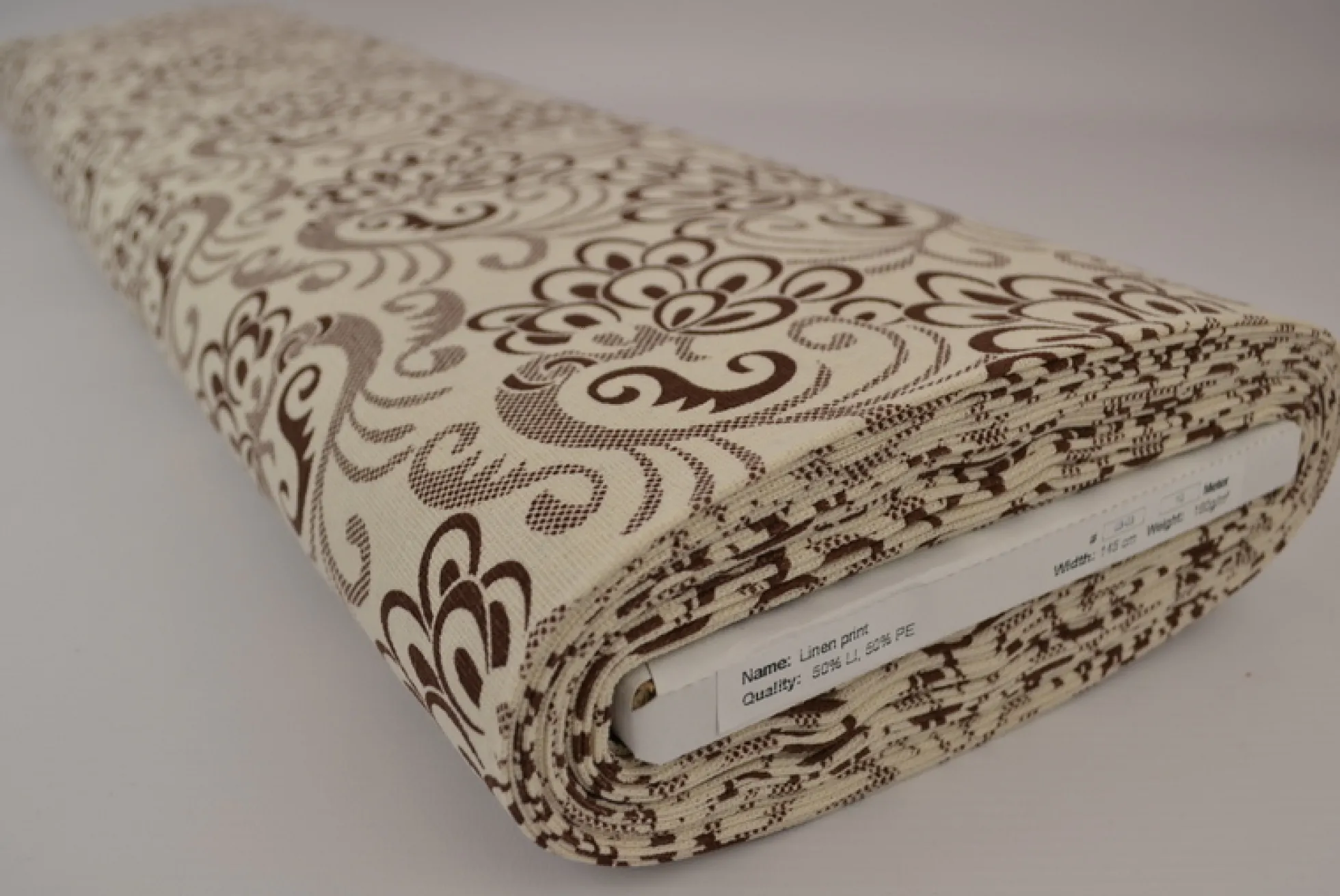 Linnen polyester – Baroque donkerbruin