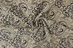 Linnen polyester – Baroque donker navy