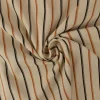 Linnen polyester – Cognac & zwart gestreept