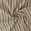 Linnen polyester – Zwart & blauw gestreept