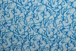 Linnen – Sketch lines blue