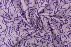 Linnen – Sketch lines lilac