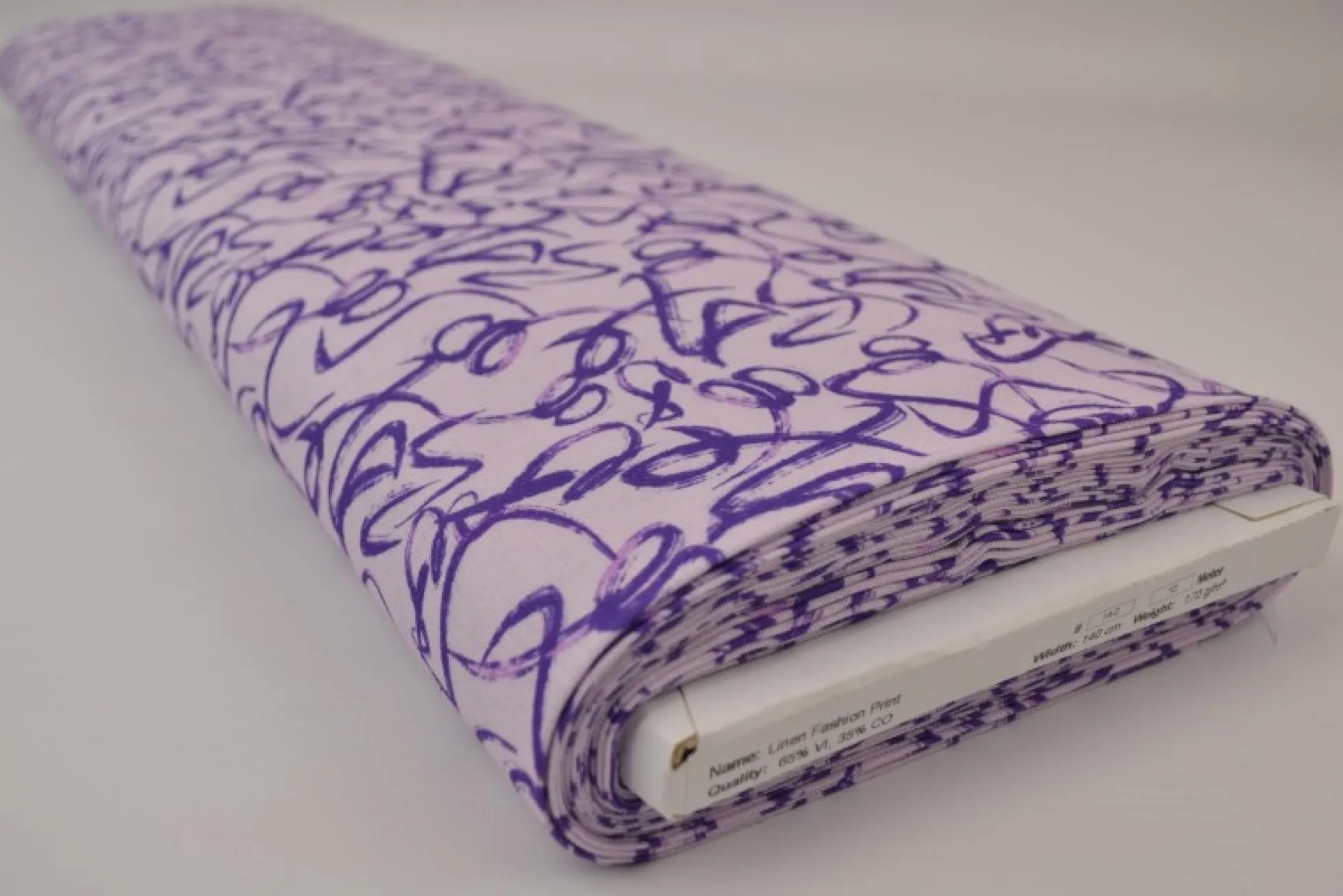 Linnen – Sketch lines lilac