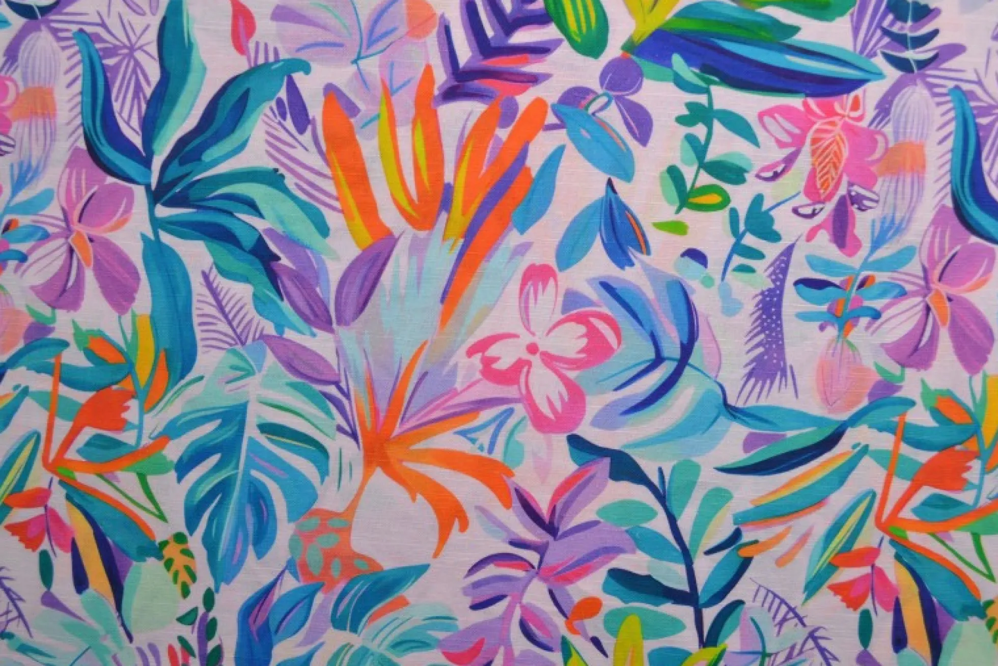 Linnen – Tropical paradise lilac