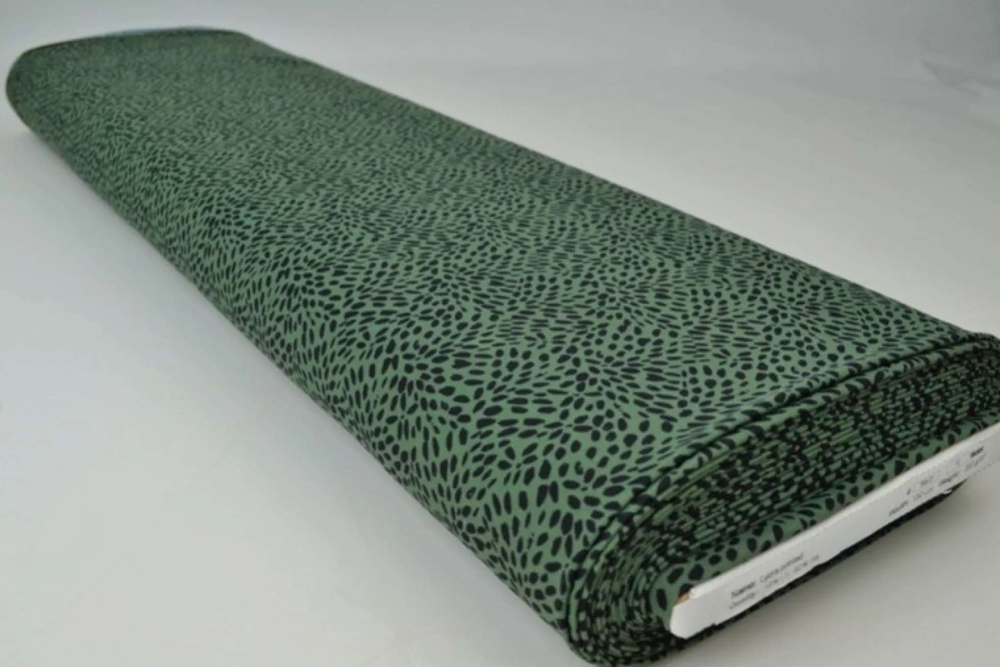 Lycra – Black spots on dark green