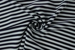 Lycra – Dark navy & white stripes
