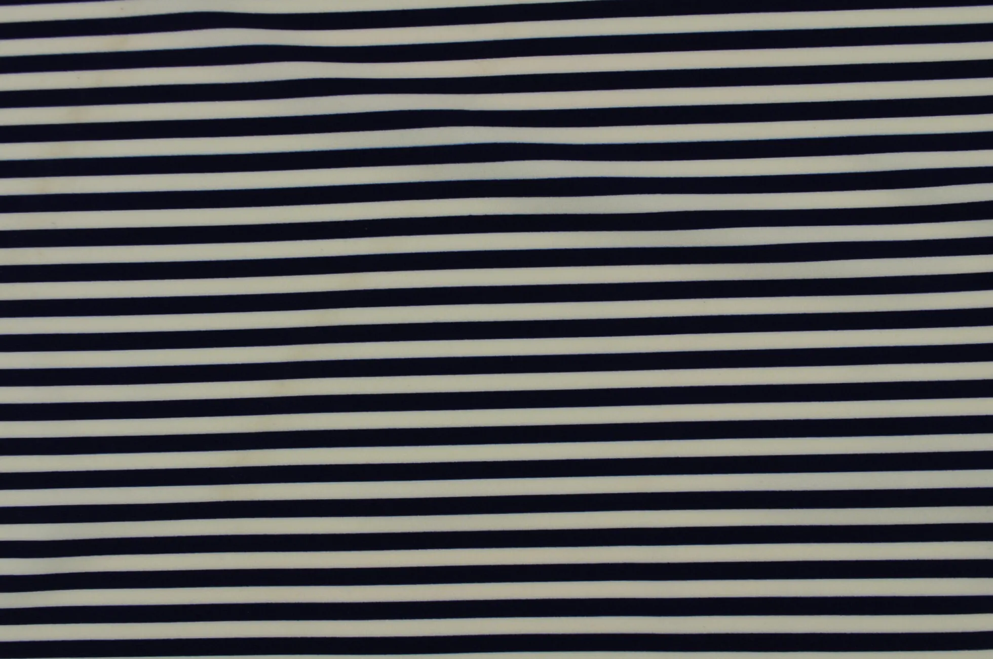 Lycra – Navy & ivory stripes