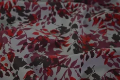 Lycra – Red / Wine red flower