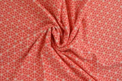 Lycra – Salmon and coral circles